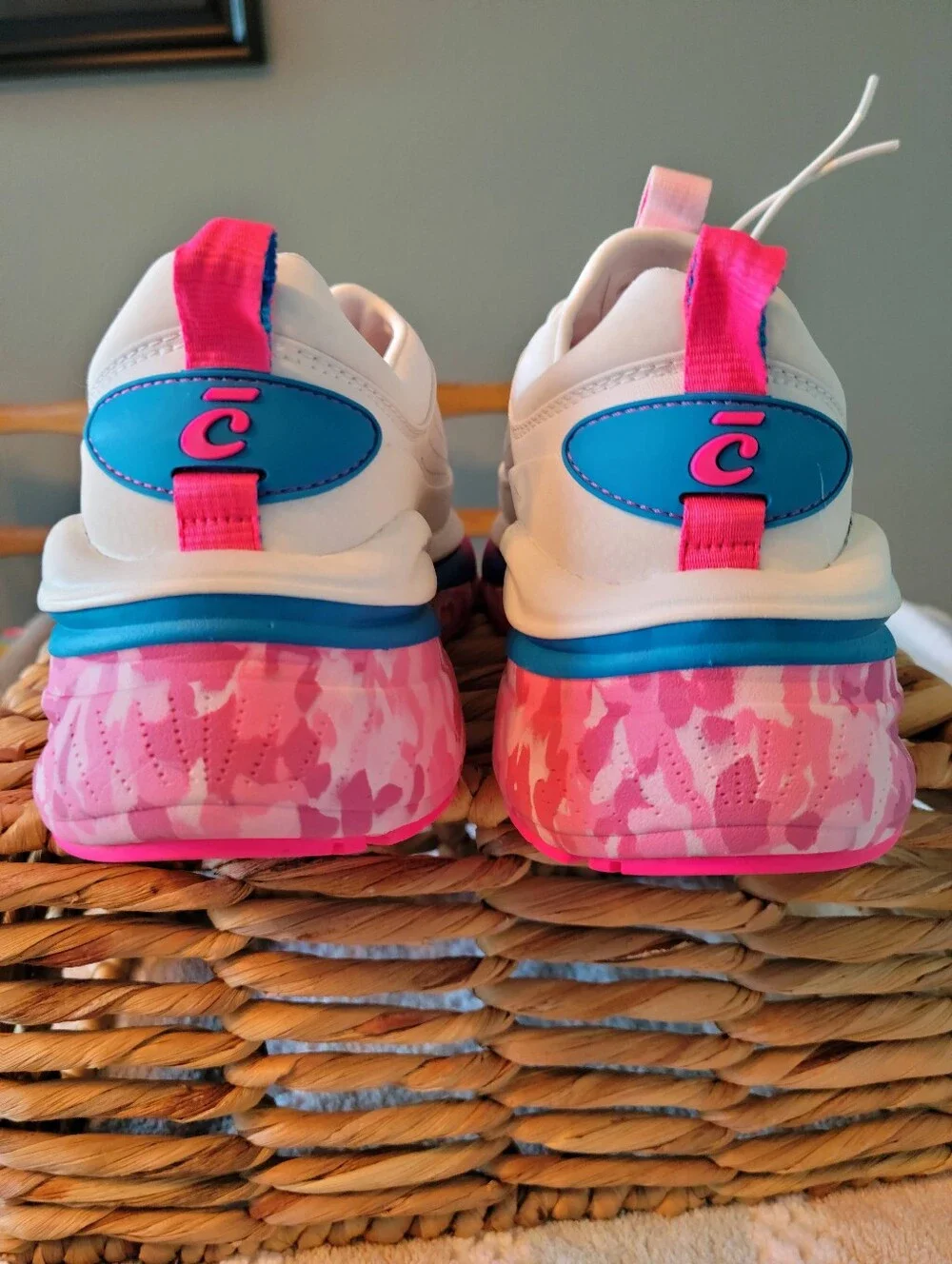 Clove Women's Forte 2 Sneakers Shoes White Pink Marble Size 7